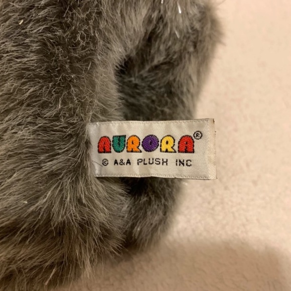 Grey Teddy Bear with Silver Tinsel - Picture 6 of 6